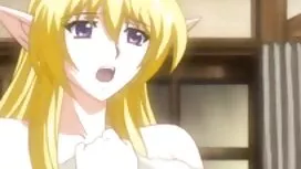 キルトの上にかわいい裸の女の子 アニメ  ...